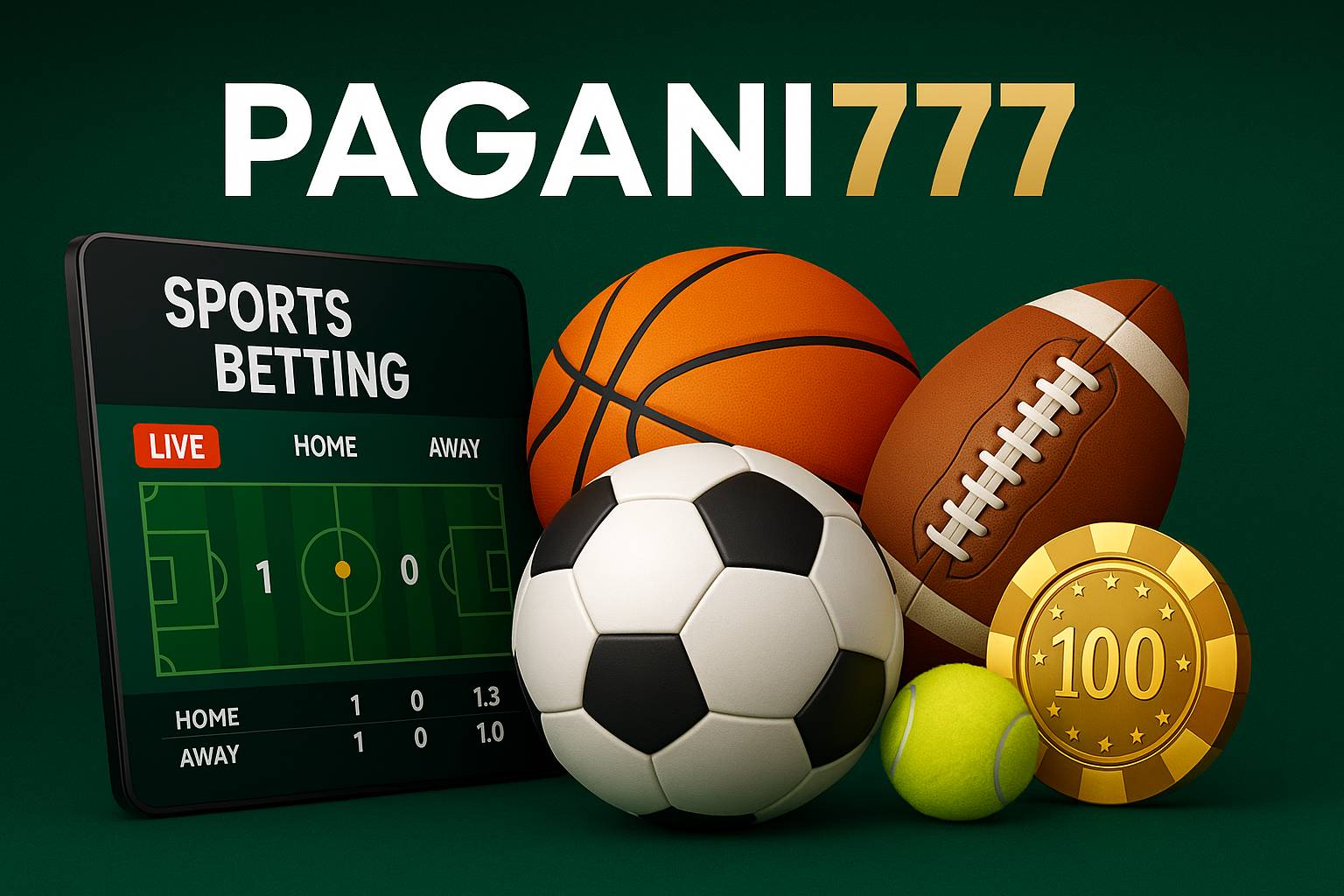 Apostas esportivas no cassino online PAGANI777
